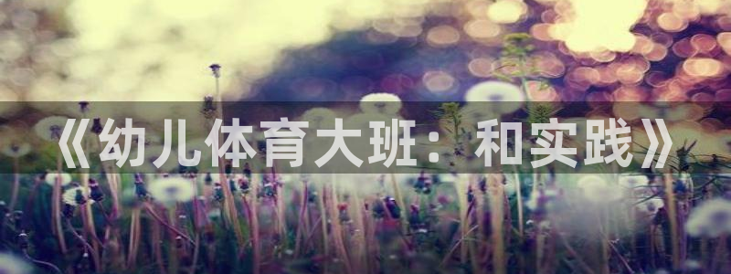 vsport体育：《幼儿体育大班：和实践》