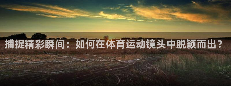 vsport体育在线官网：捕捉精彩瞬间：如何在体育运动镜头中脱颖而出？